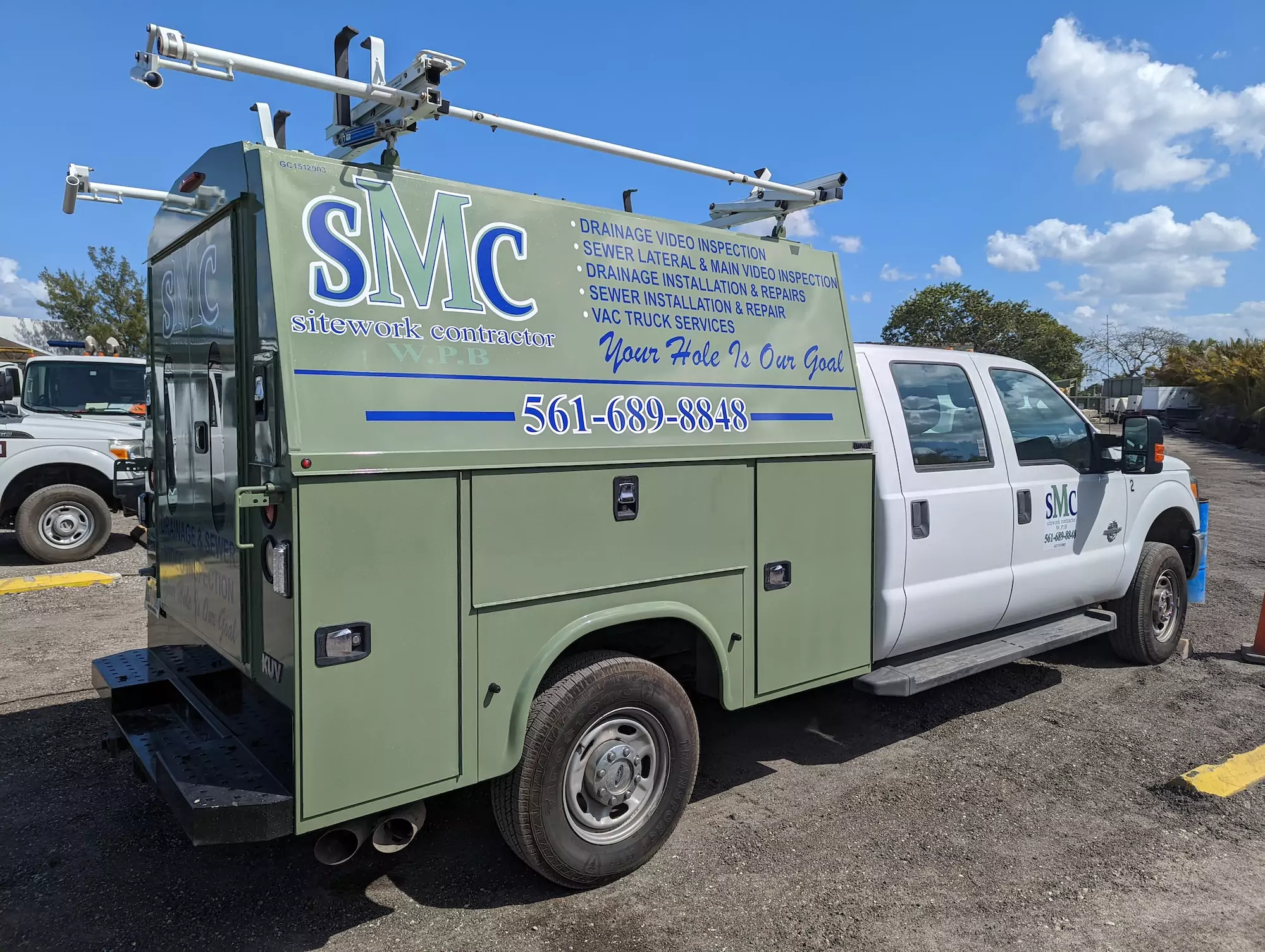 camera inspection truck for sitework